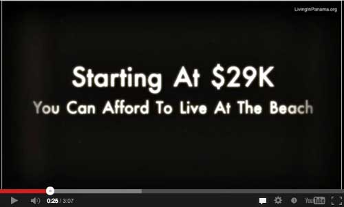 Youtube screenshot: "starting at $29K. you can afford to live at the beach