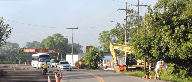 Working on expanding the 2 lanes into 4 lanes