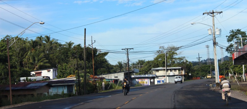 A new wider road almost complete, at least at this part.