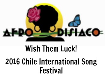 Logo of the Panama band, afrodisiac and text about the song festival