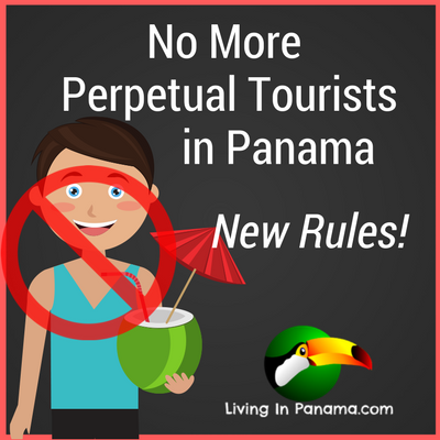 Graphic with text of happy male tourist with forbidden symbol over him