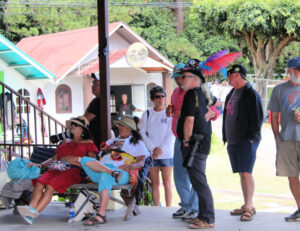group of people at music festival in Boquete, Panama