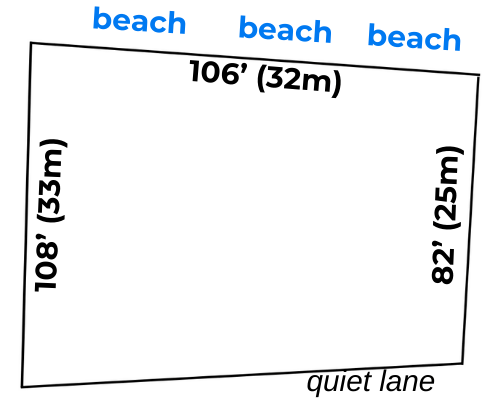 A Gem of A Beachfront Lot For You